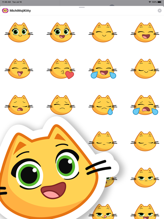Michi Moji Kitty - Cat Emojis screenshot 8