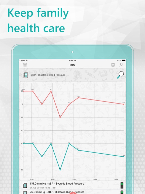 Be Healthy - Medical Records iPad screenshot 5 - Medical app