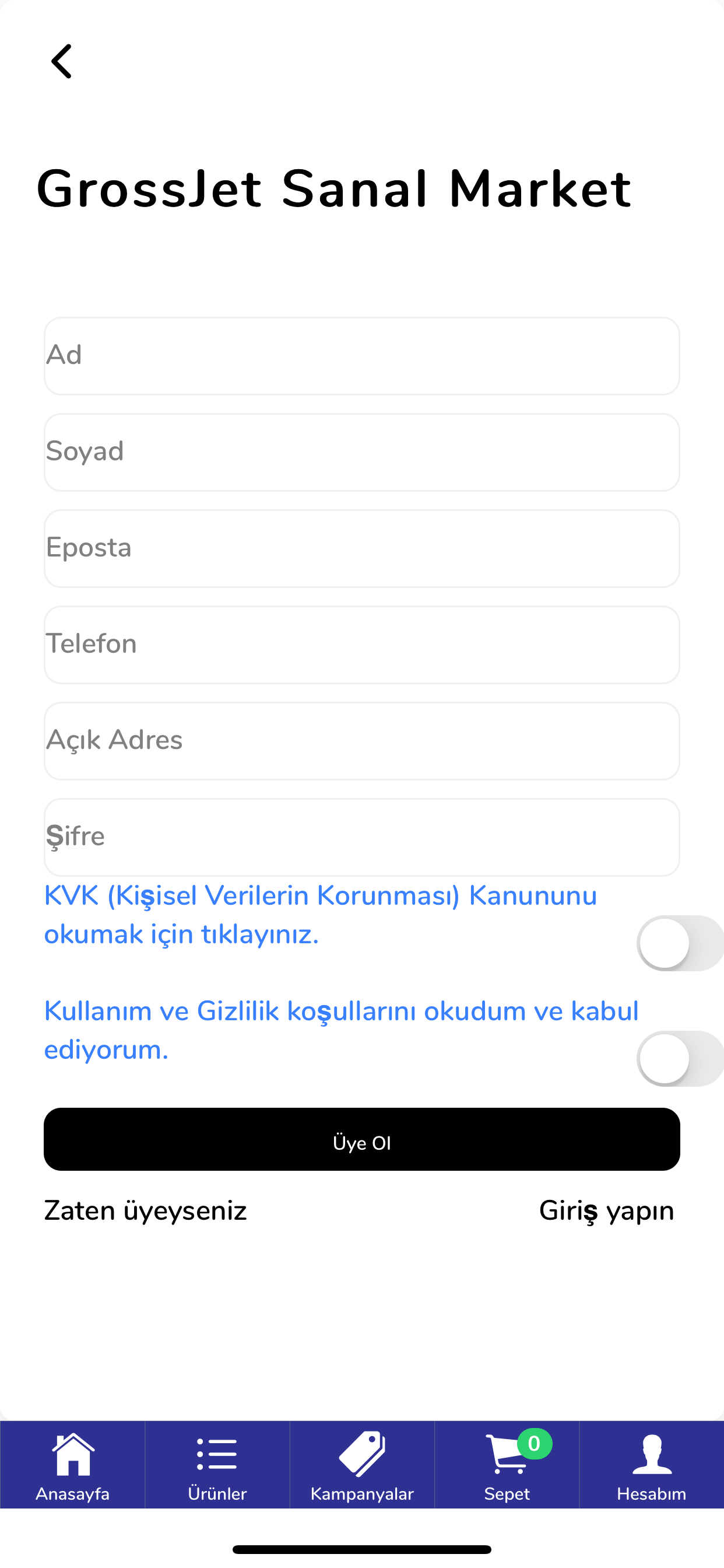 Grossjet Sanal Market