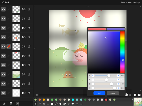 Screenshot #5 pour Pixel art editor - Dottable -