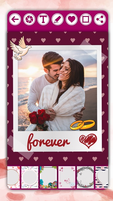 Love frames for pictures Screenshot