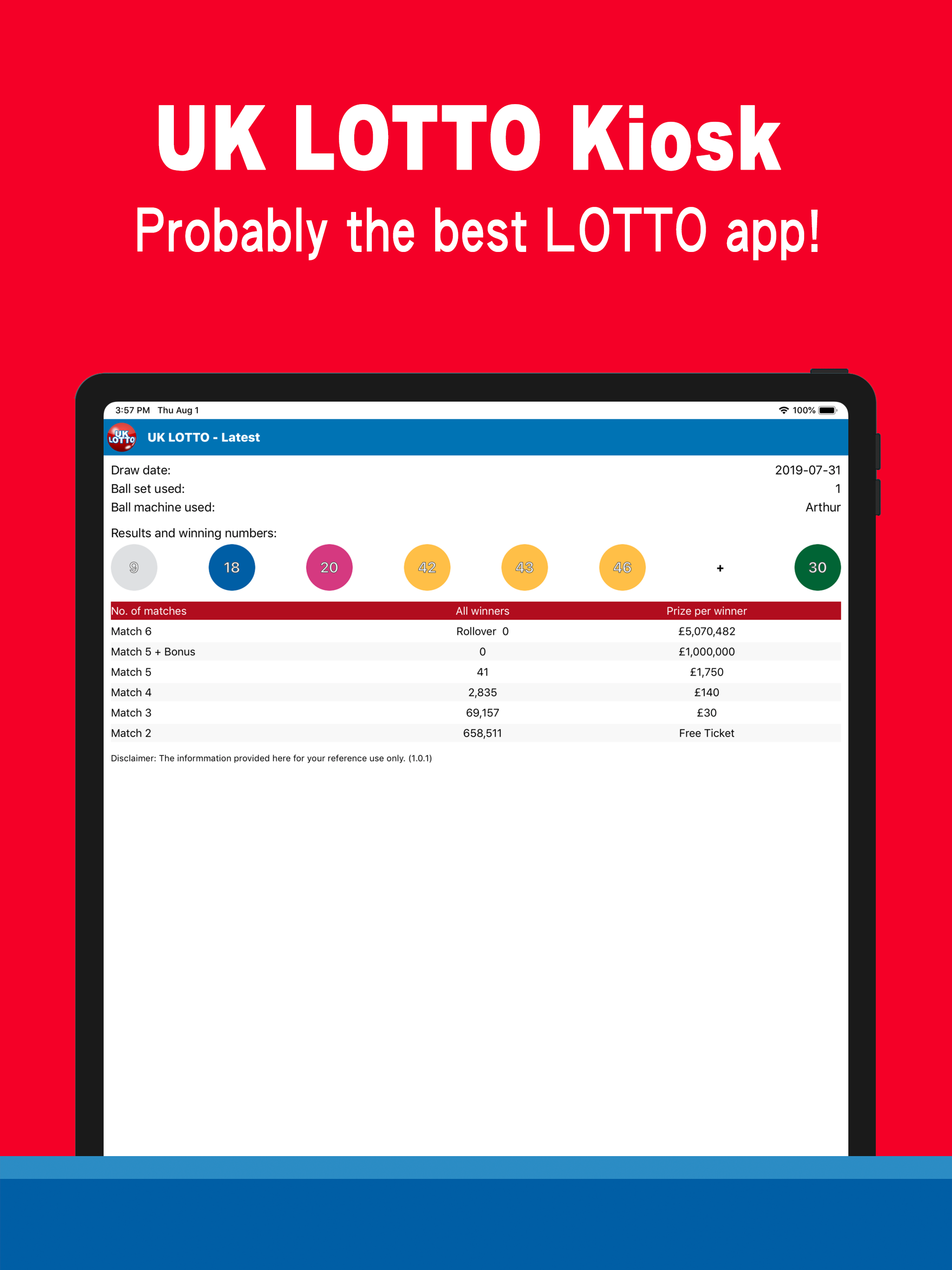 UK Lotto Kiosk