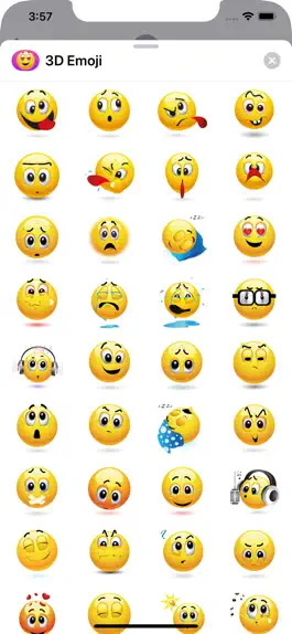 Game screenshot 3D Emoji Stickers for iMessage apk