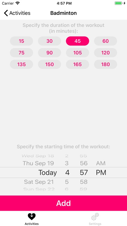 Health+ record activities!