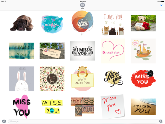 Screenshot #4 pour I Miss You Stickers