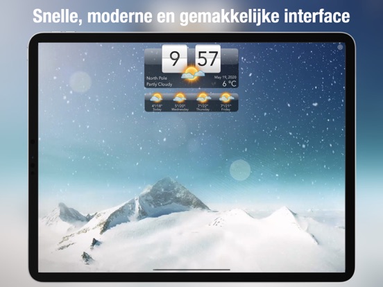 Weer HD Live iPad app afbeelding 4