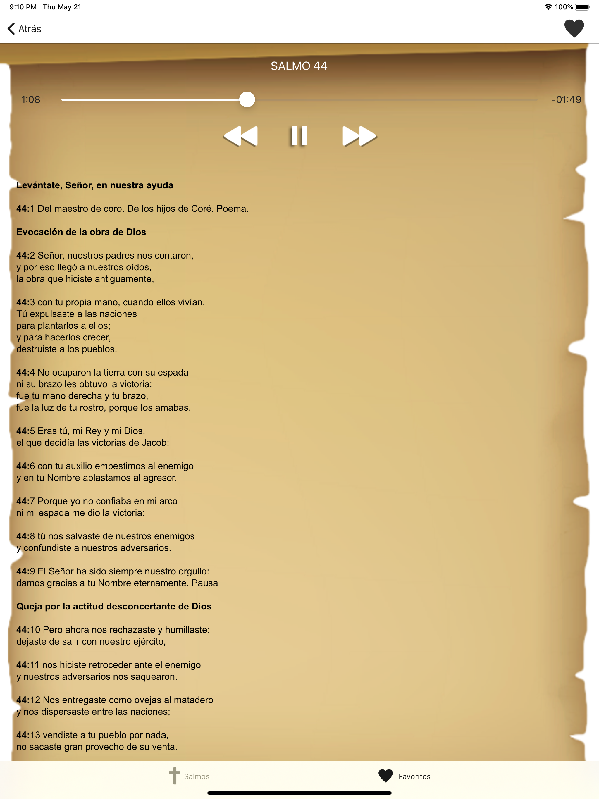 Biblia: Salmos con Audio