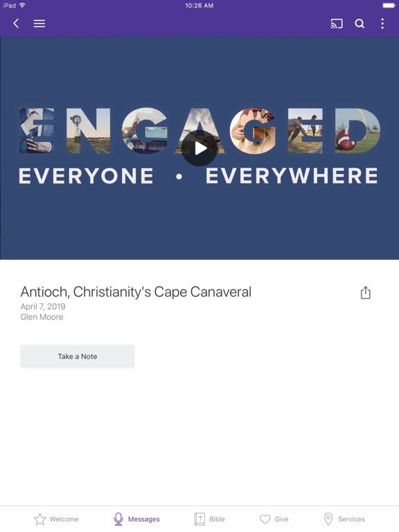 Lifeway Church Cuero iPad screenshot 3 - Education app