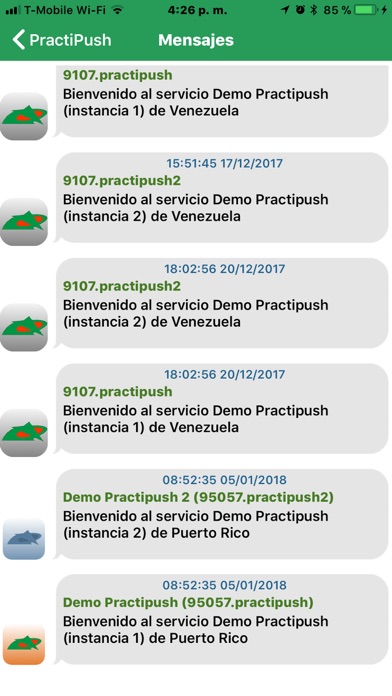 Screenshot #2 pour PractiPush Multicliente