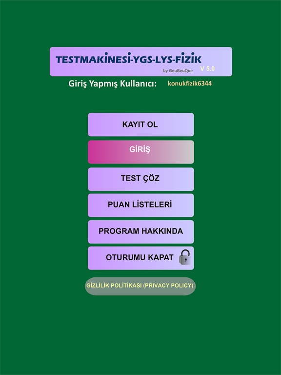 Screenshot #4 pour TestMakinesi Fizik