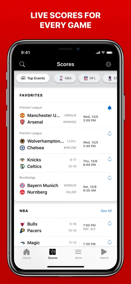 ESPN: Live Sports & Scores