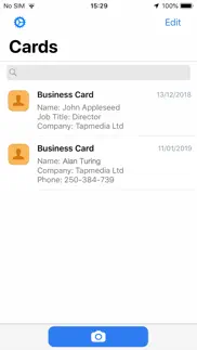 business card scanner & reader iphone screenshot 2