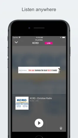Game screenshot KCRO - Christian Radio apk
