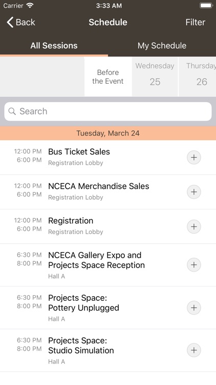 NCECA Events App