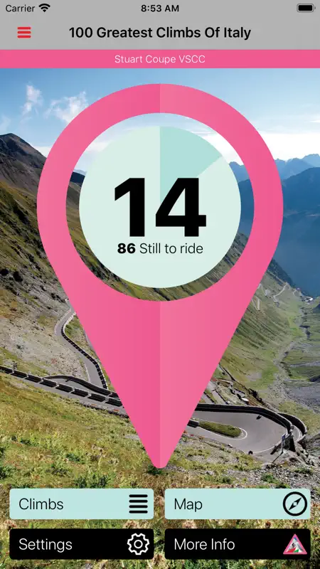 100 Climbs of Italy screenshot 1 of 5
