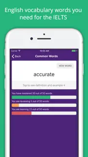 vocabulary flashcards - ielts iphone screenshot 1