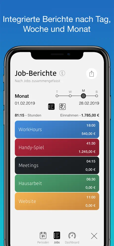 WorkHours: Zeiterfassung