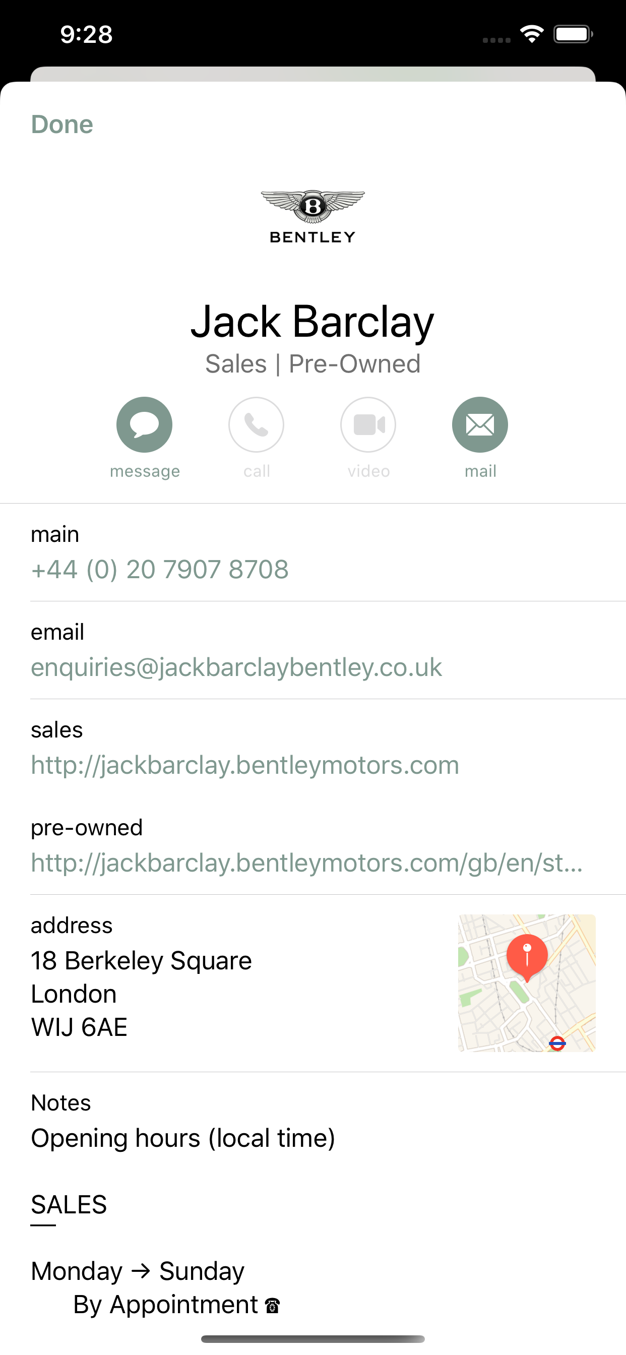 Bentley Dealer Locator screenshot 3
