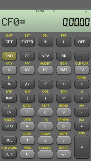 BA Financial Calculator (PRO) iPhone Ekran Görüntüsü 2
