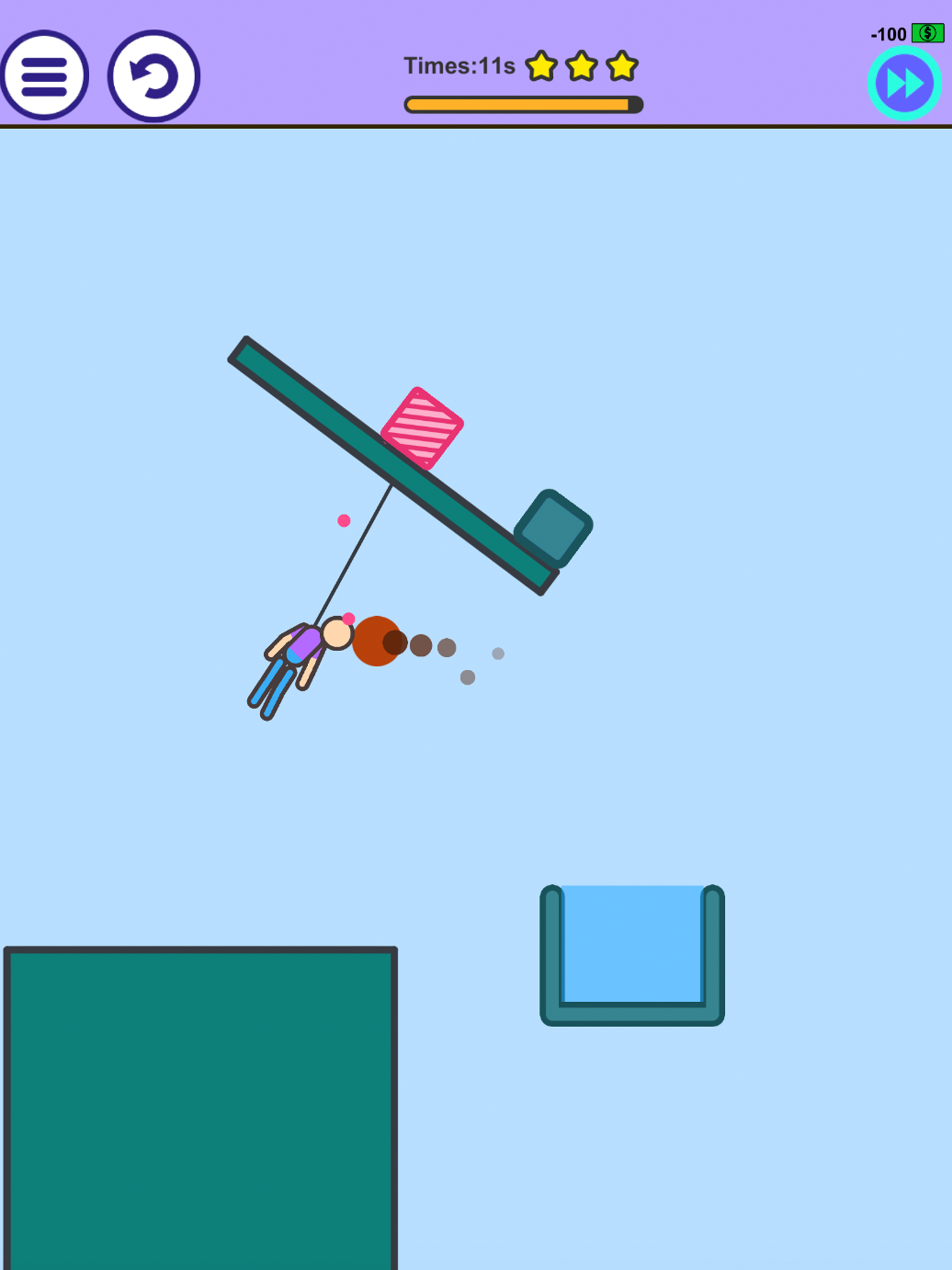 Man on Fire - Physics Game