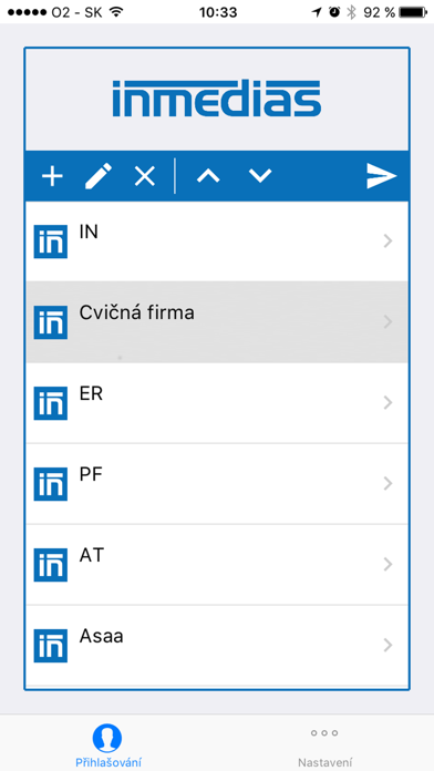 INMEDIAS inMOBILE app screenshot
