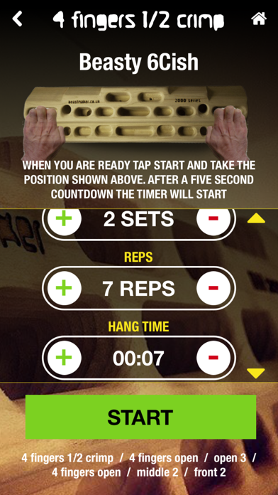 Beastmaker Training App Screenshot