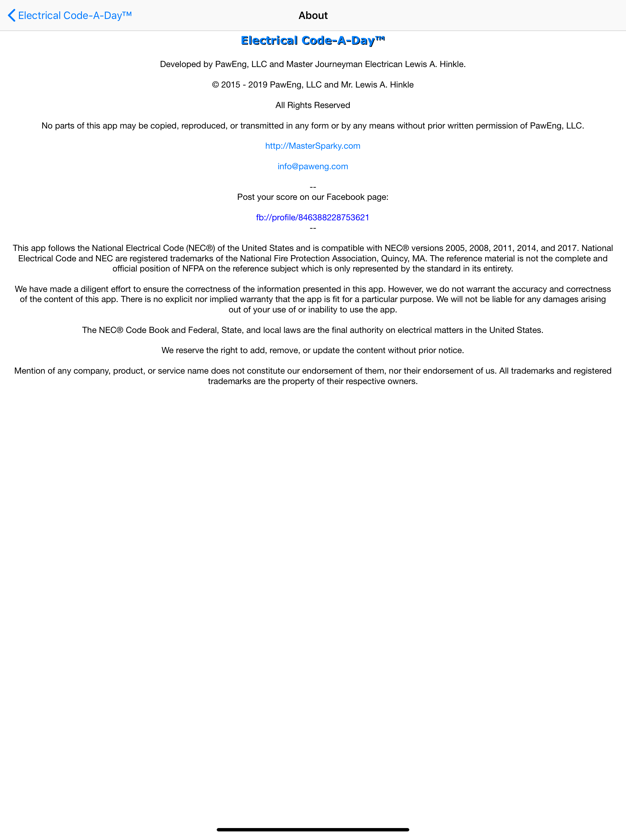 Electrical Code-A-Day screenshot 8