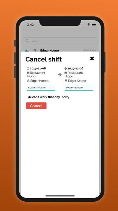 TimeTo.Work - staff schedule screenshot 3