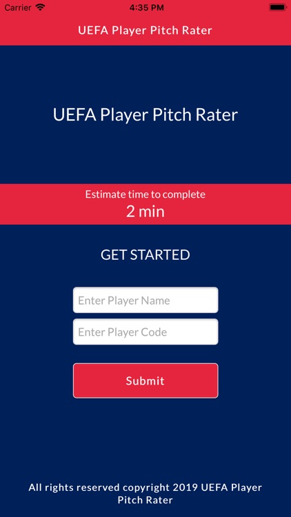 UEFA Player Pitch Rater by Sports Labs Limited