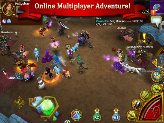 Arcane Legends MMORPG iPad app afbeelding 4