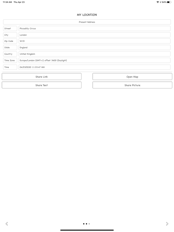 Locate Myself iPad screenshot 4 - Utilities app