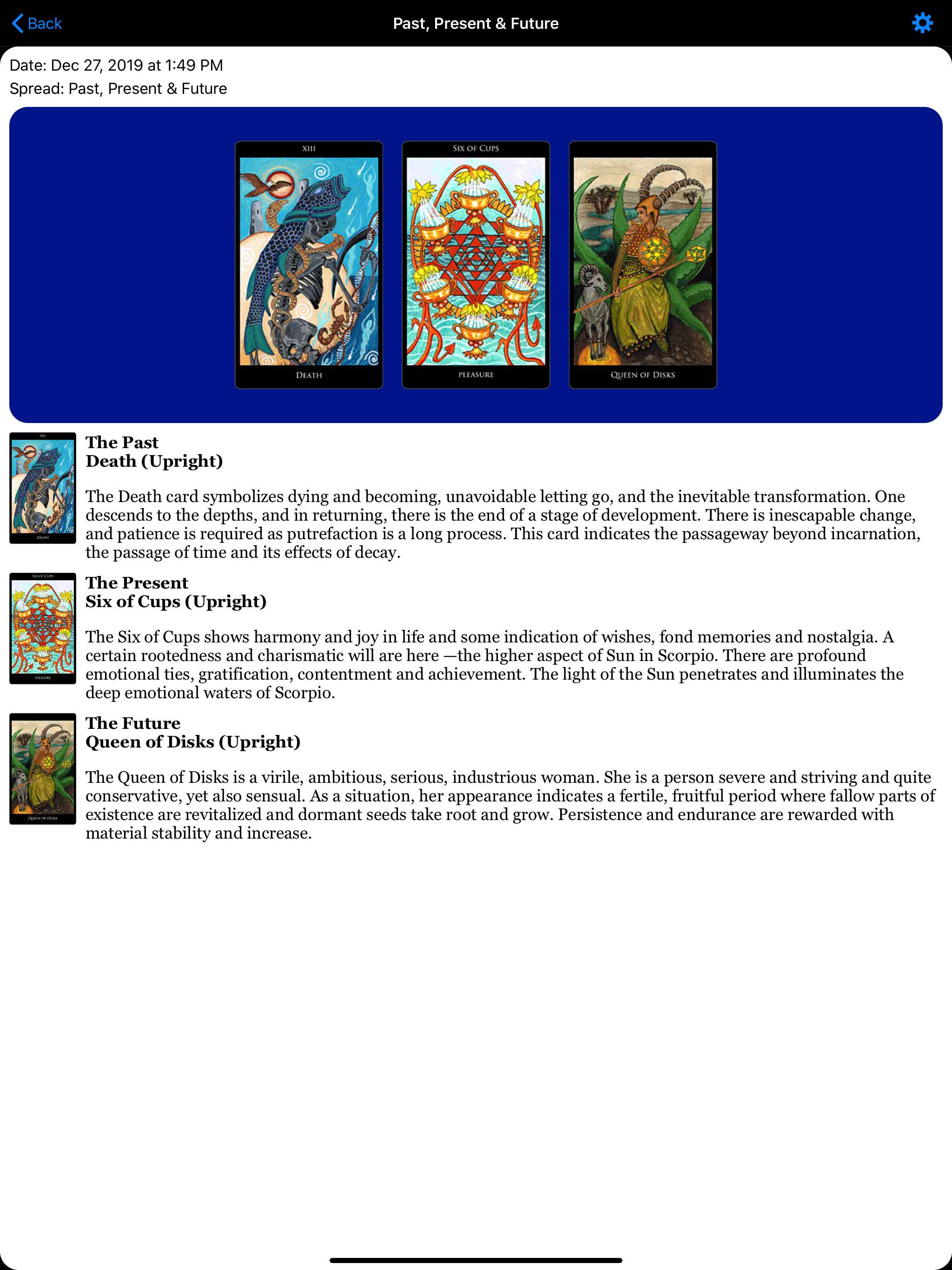 The Rosetta Tarot screenshot 9