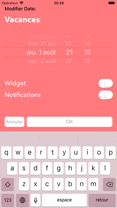 Screenshot #2 pour DaysUntil Compte à rebours