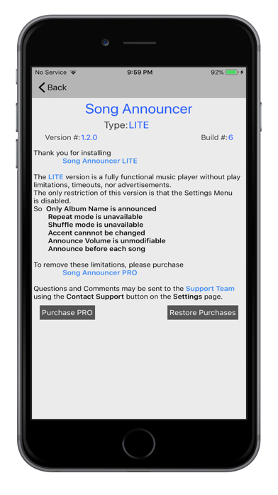 Song Announcer Screenshot