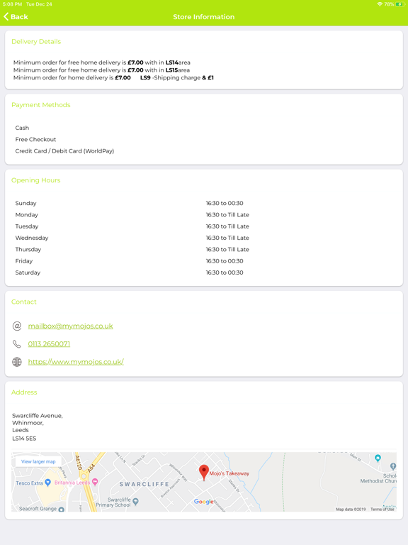 Screenshot #6 pour My Mojos Takeaway