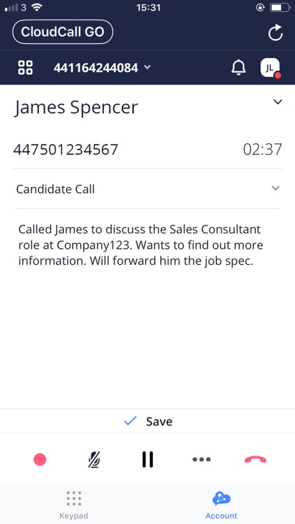 CloudCall Go! screenshot-5