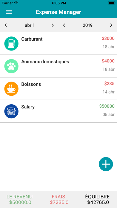 Screenshot #1 pour GSW Gestionnaire de dépenses