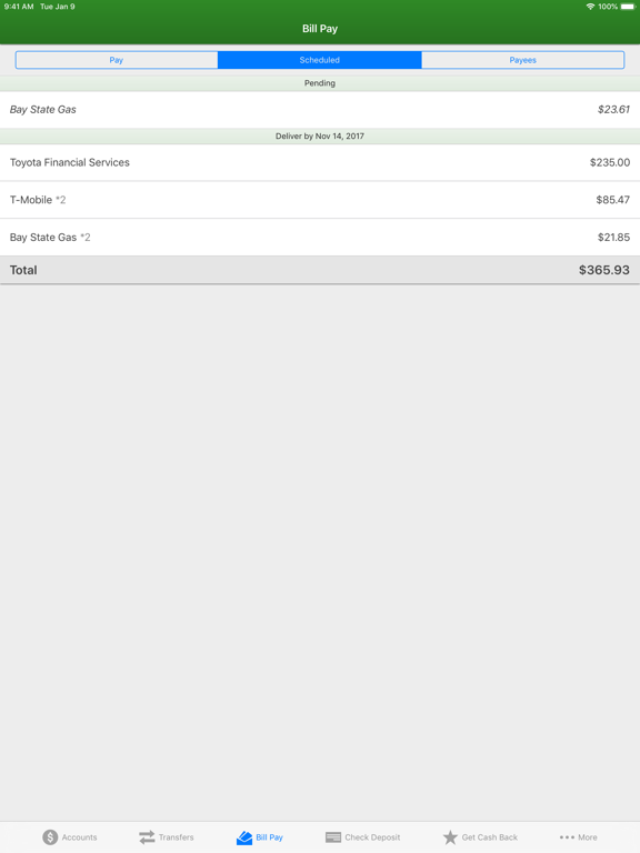 RTP Federal Credit Union iPad screenshot 6 - Finance app