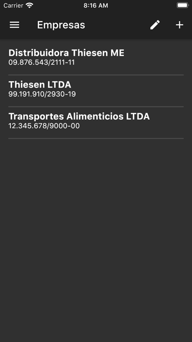Screenshot #1 pour My Companies Manager
