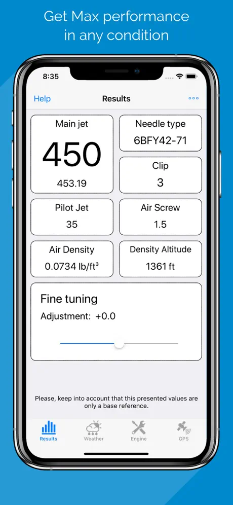 Jetting for Husky 2T