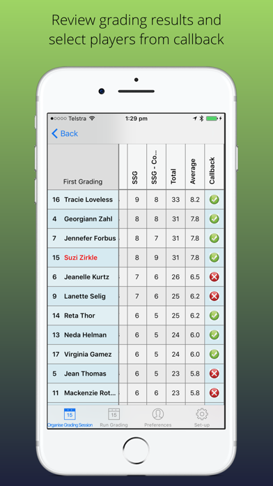 Team Grader Screenshot