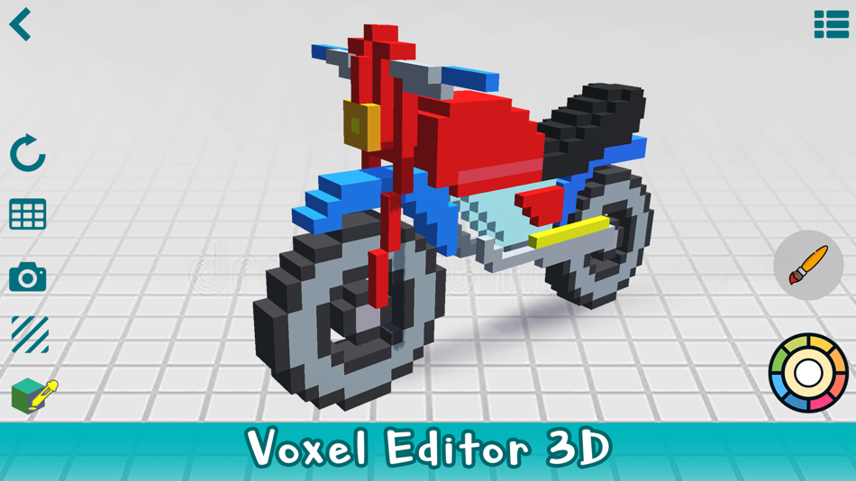 #1. Voxel 3D - Pixel Art Editor (iOS) By: Vector Labs Limited