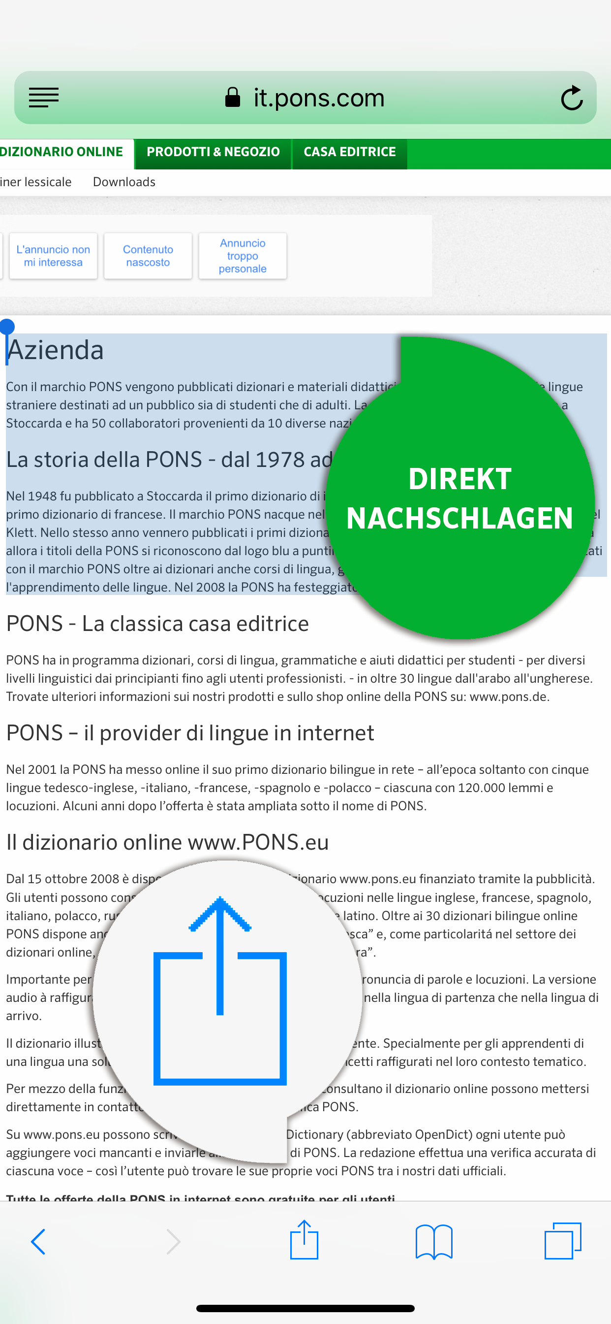 Wörterbuch Italienisch