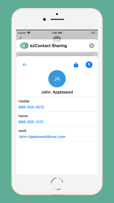 ezContact Sharing Screenshot 2 of 3