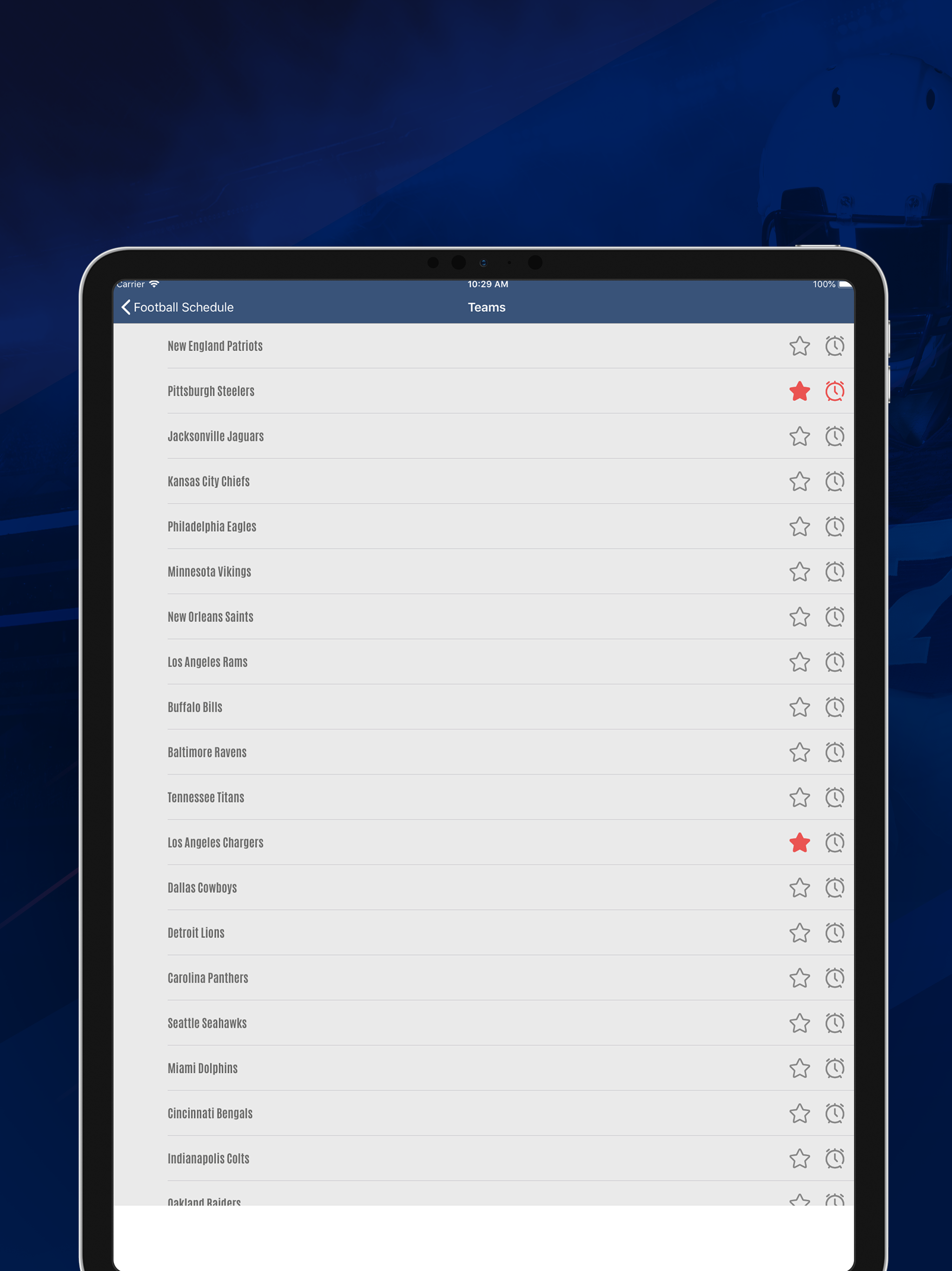 Football Schedule & Scores 25