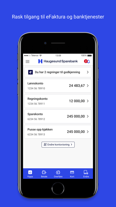 Haugesund Sparebank Mobilbank Screenshot