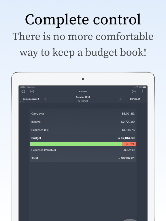 Screenshot #4 pour My Budget Book Pro Edition