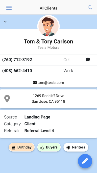 AllClients iPhone screenshot 3 - Business app