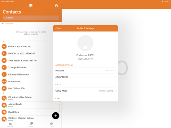 Central Office iPad screenshot 2 - Utilities app