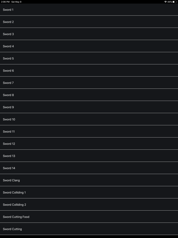 Screenshot #5 pour Sword Sound Effects